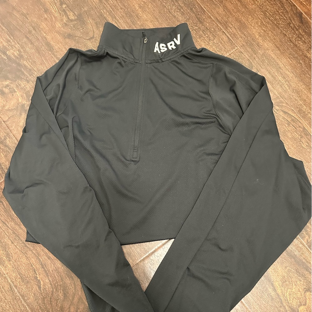 ASRV black quarter zip DSG- 0587